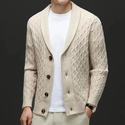 Chase Shawl Wool Cardigan