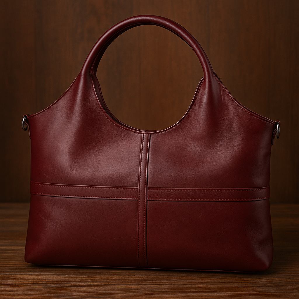 TrendAura Laurie Handbag - Vegan Leather Structured Design With Round Handles For Everyday Style