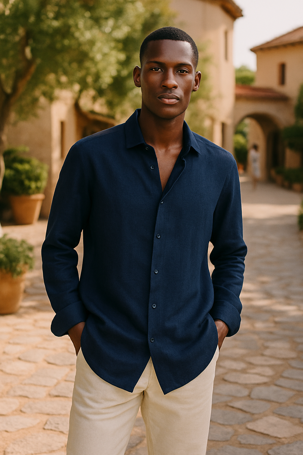 Albert Linen Shirt For Men Comfortable Everyday Wear Premium High Quality Durable