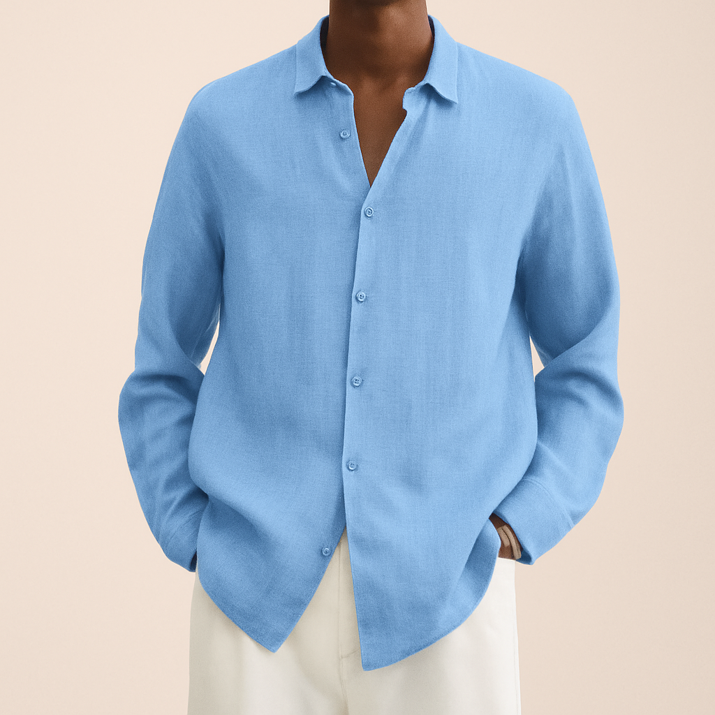Albert Linen Shirt For Men Comfortable Everyday Wear Premium High Quality Durable