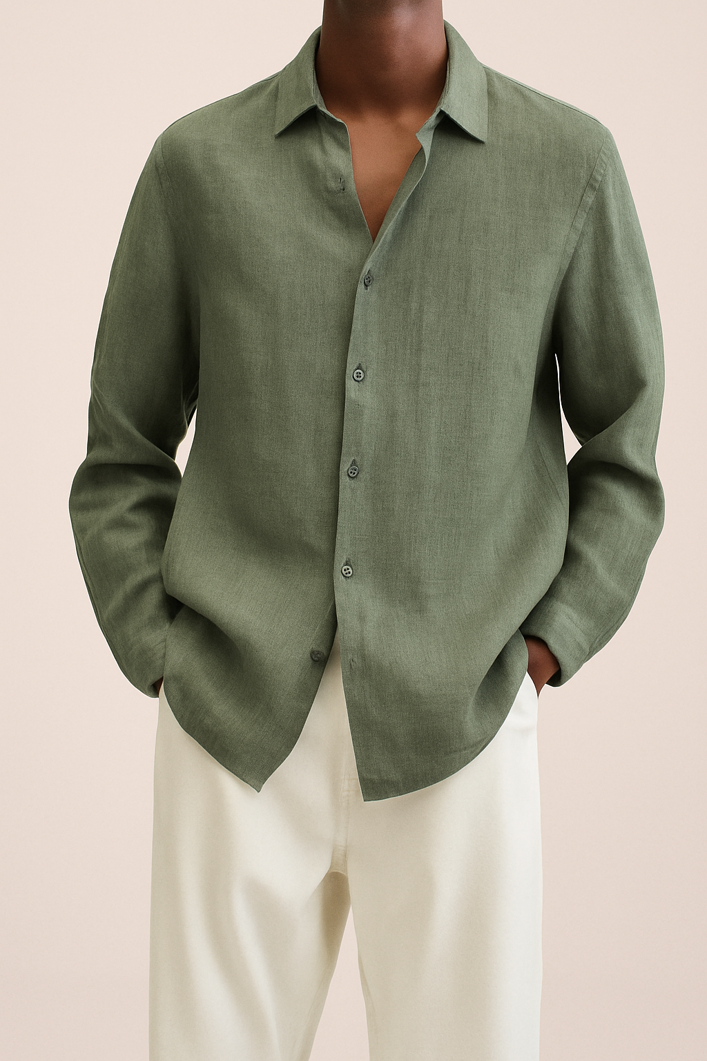 Albert Linen Shirt For Men Comfortable Everyday Wear Premium High Quality Durable