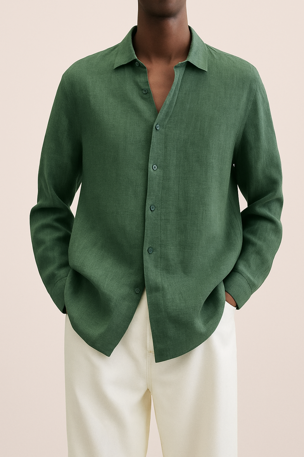 Albert Linen Shirt For Men Comfortable Everyday Wear Premium High Quality Durable