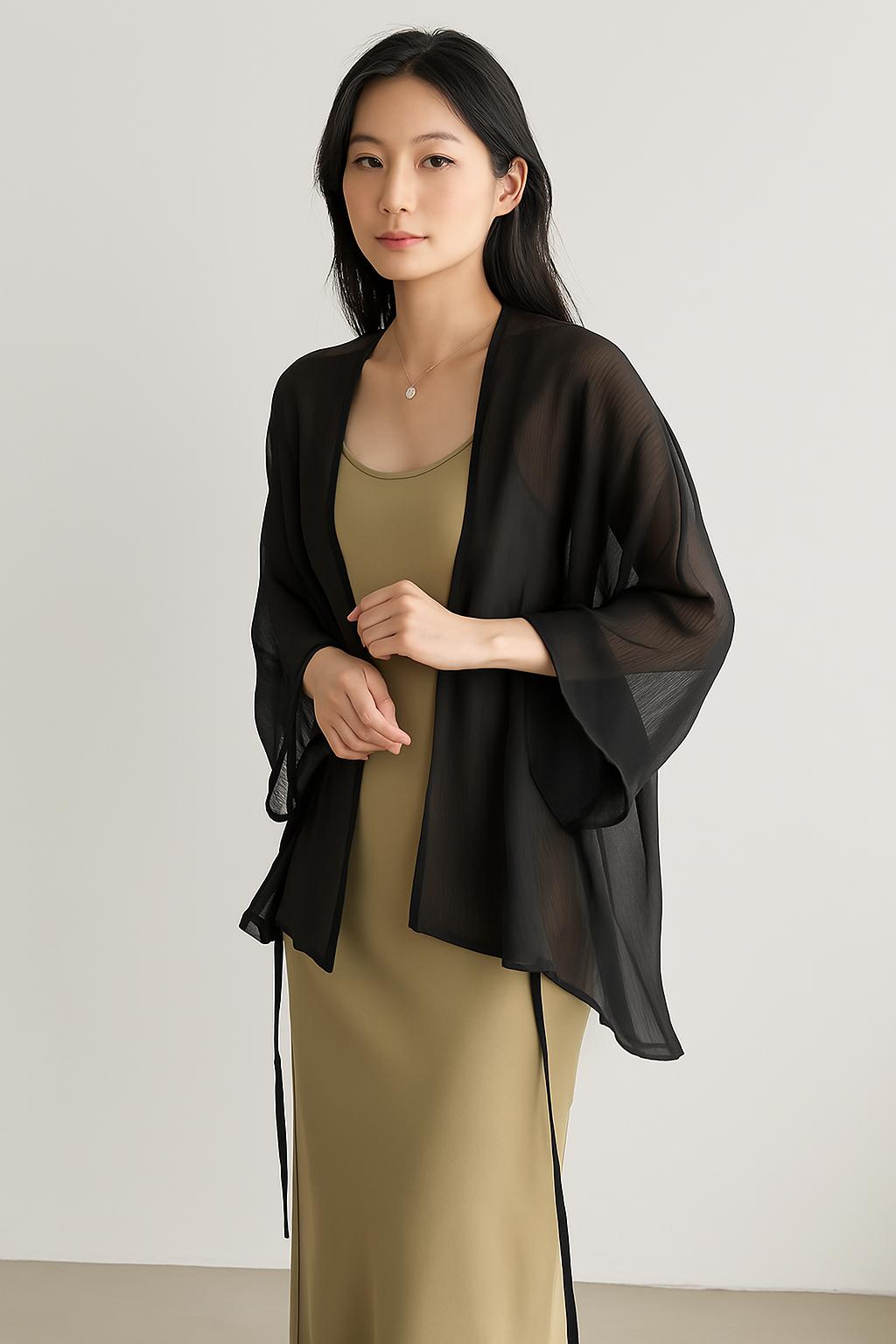 Women's Cardigan – Light and Breathable – Loose Fit – Long Sleeve Open Front