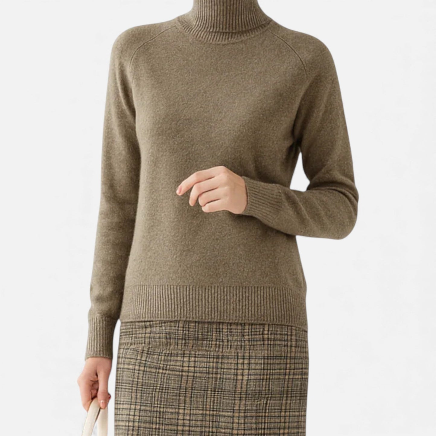 Ancient World | Elegant Women's Wool Turtleneck Sweater
