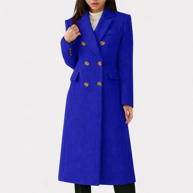 Women's Overcoat with Relaxed Fit and Warmth