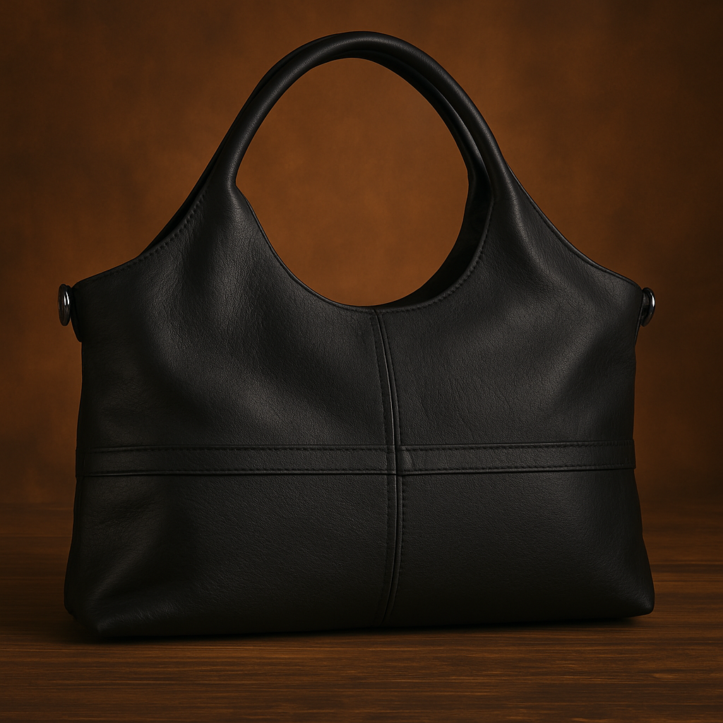 TrendAura Laurie Handbag - Vegan Leather Structured Design With Round Handles For Everyday Style