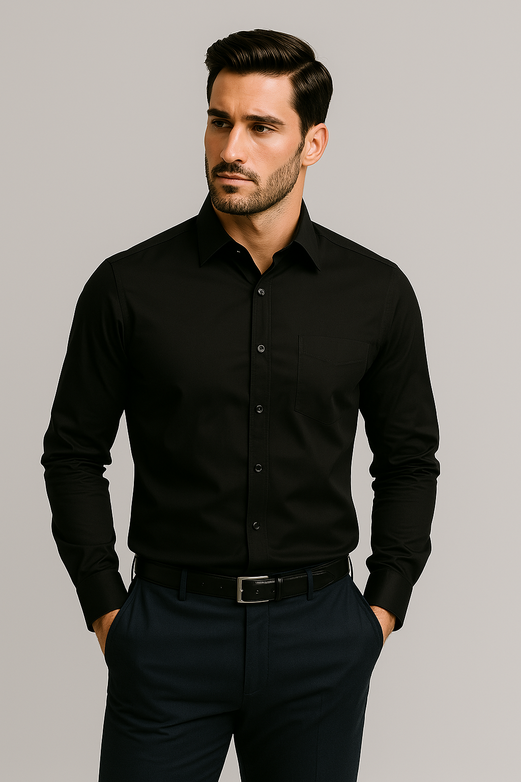 TrendAura - Anti-Crease-Ironing Business Shirt