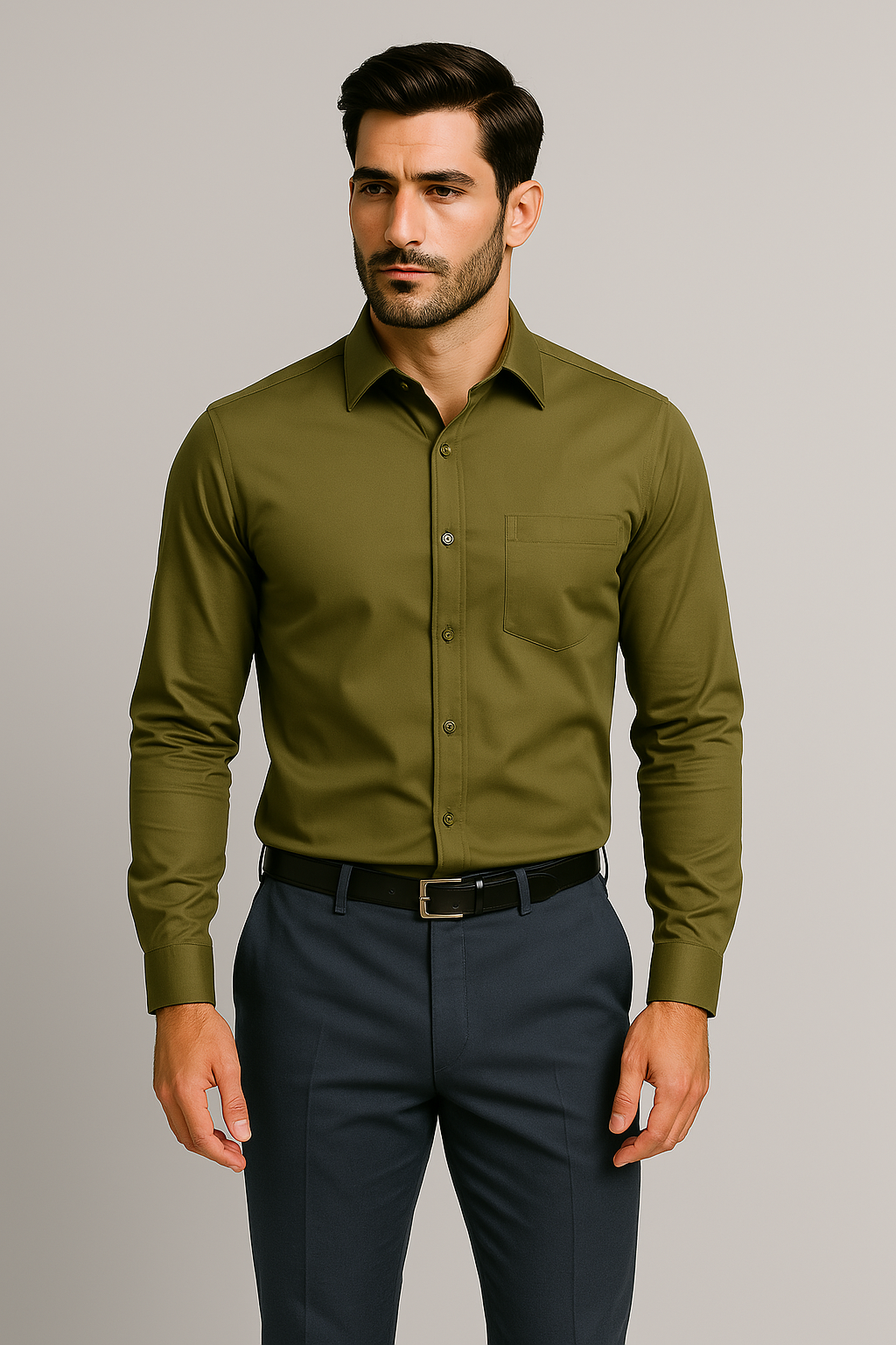 TrendAura - Anti-Crease-Ironing Business Shirt