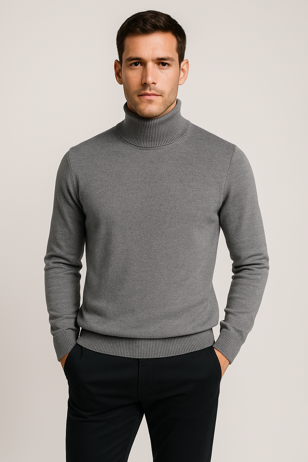 TrendAura | Refined Turtleneck Jumper