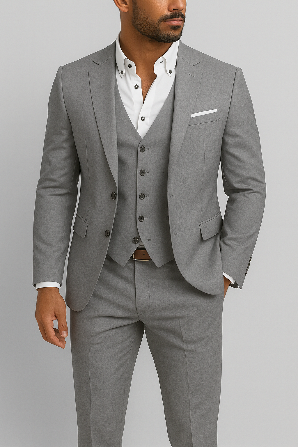 TrendAura | 3-Piece Slim Fit Men’s Suit