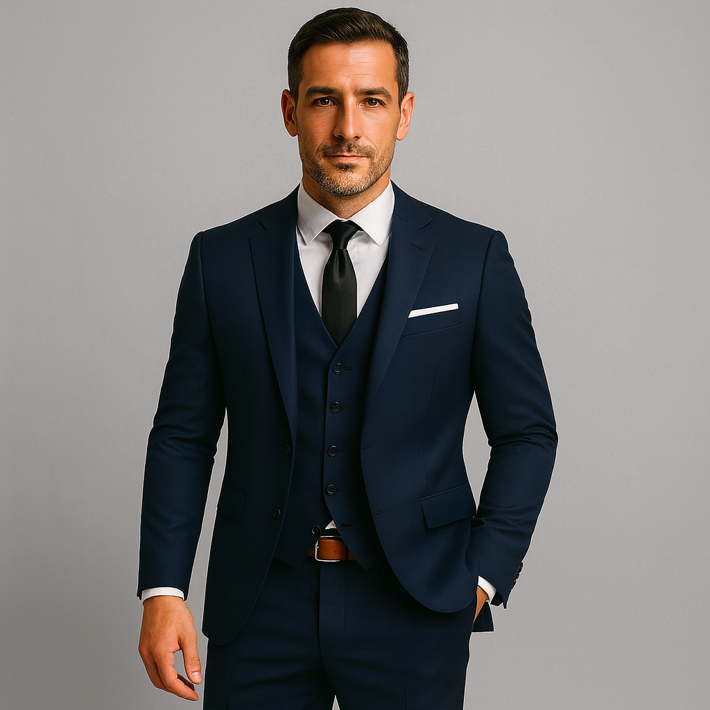 TrendAura | 3-Piece Slim Fit Men’s Suit