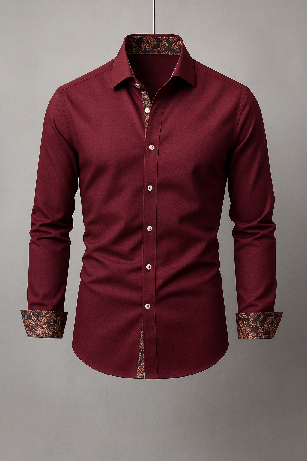 TrendAura | Refined Long Sleeve Men’s Shirt