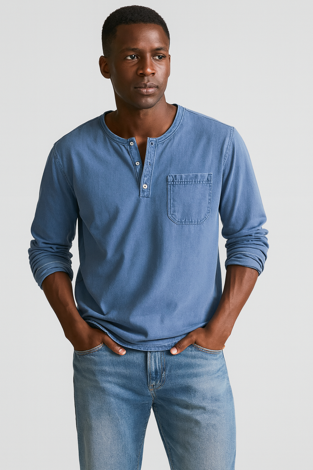 Vintage Long Sleeve Shirt for Men