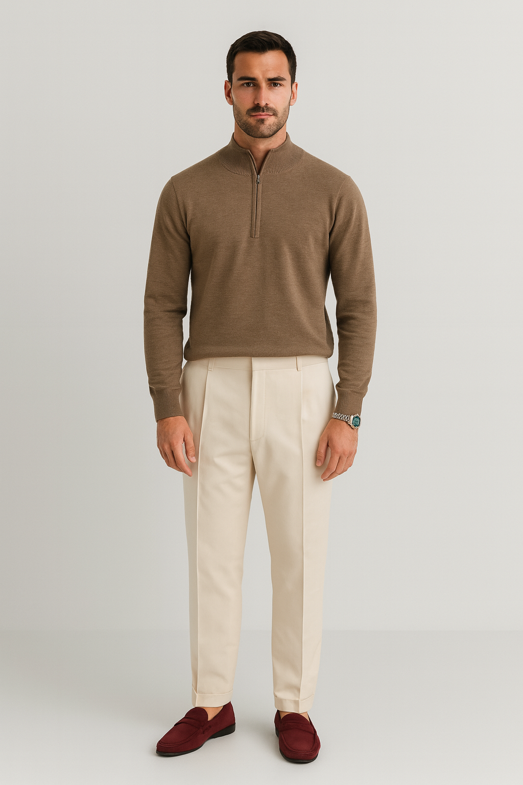 TrendAura | Ribbed Knit Pullover