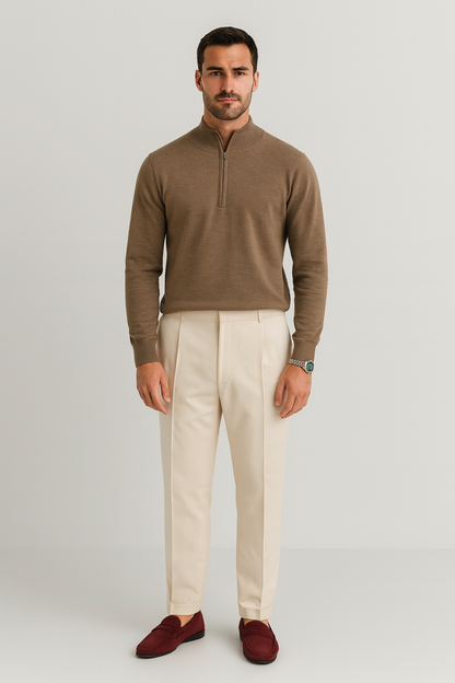 TrendAura | Ribbed Knit Pullover
