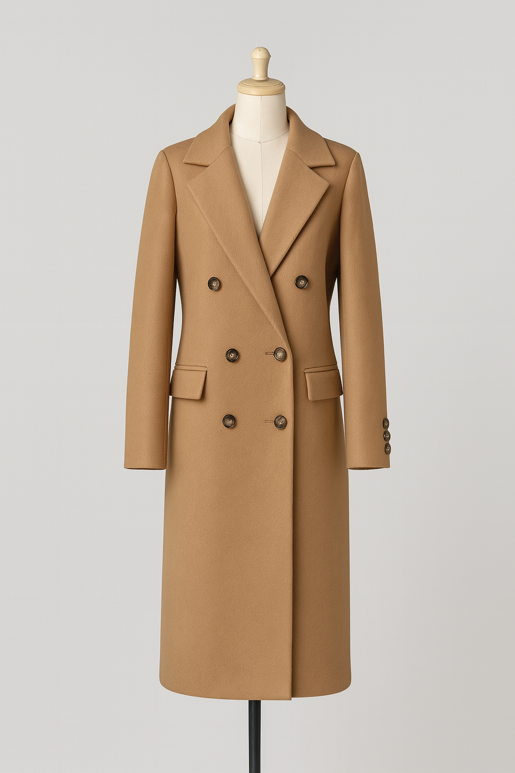 TrendAura | Wool Trench Coat