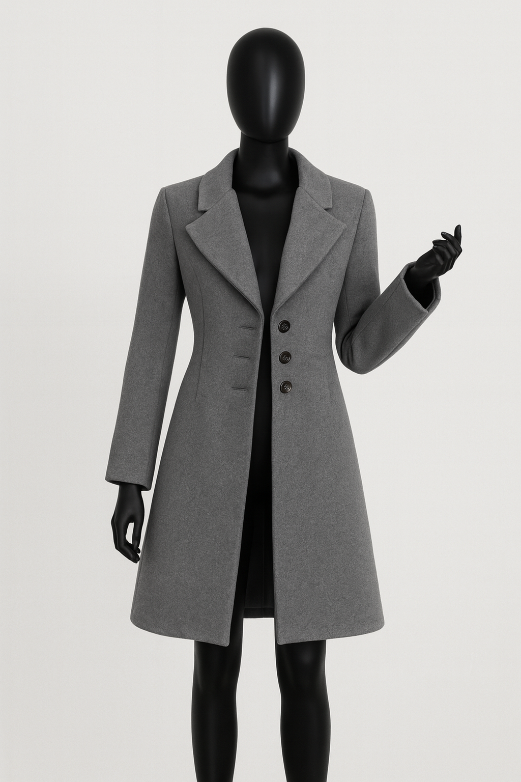 TrendAura | Women’s Elegant Long Wool Coat