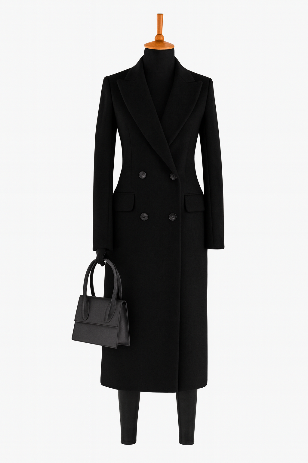 TrendAura | Wool Trench Coat