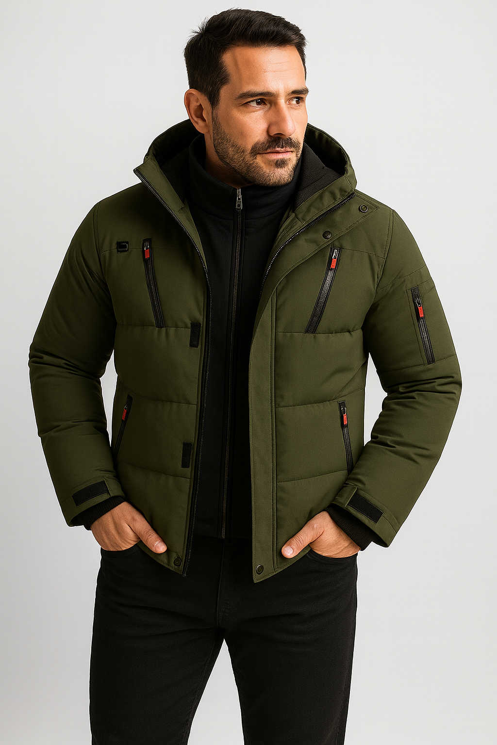 TrendAura | Men's Waterproof Winter Jacket