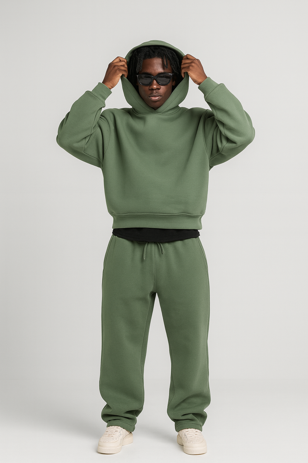 TrendAura | Oversized Two-Piece Tracksuit Set for Men