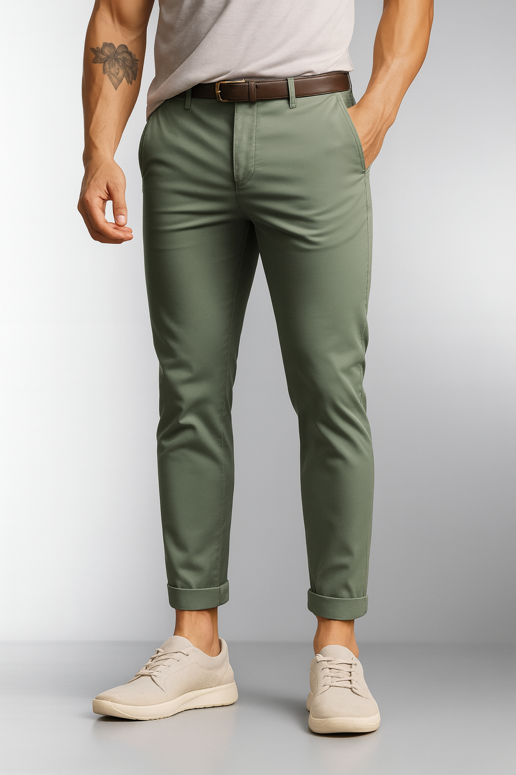 TrendAura | High-Quality Stretch Men's Chinos