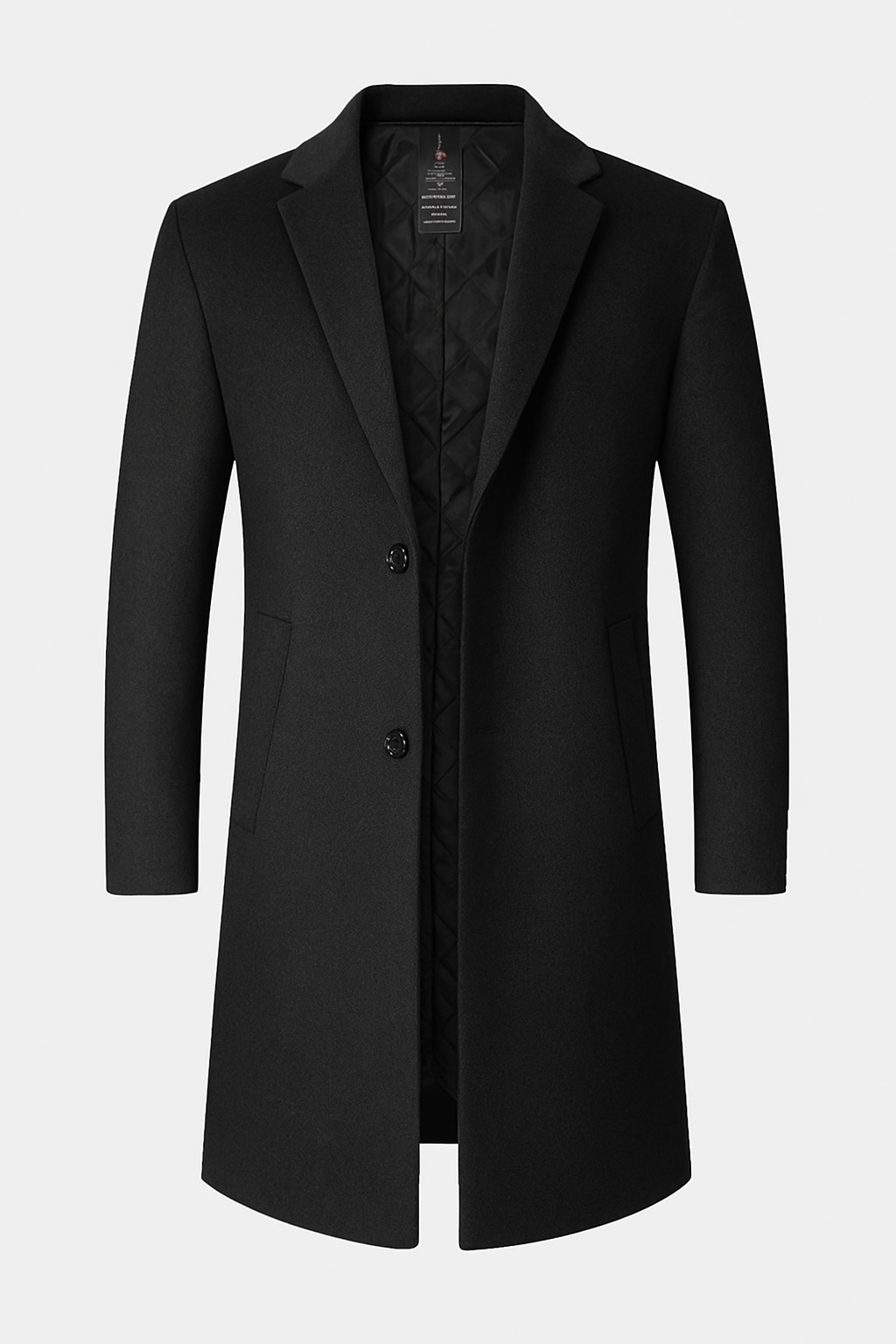 TrendAura | Classic Wool Overcoat