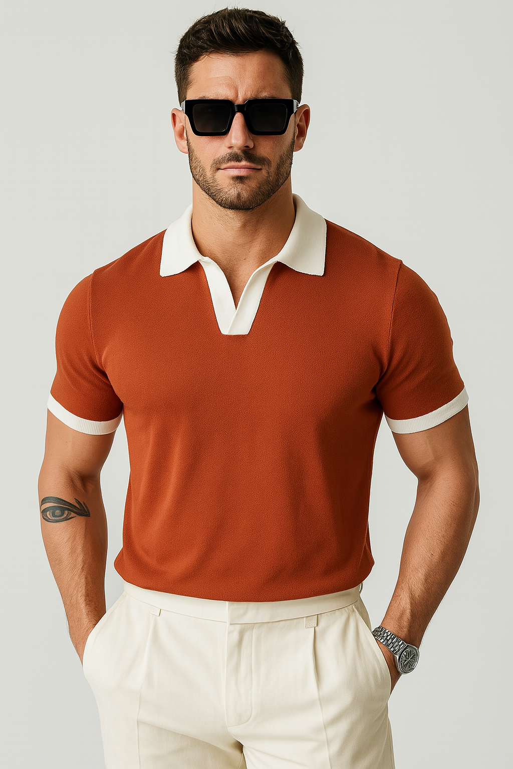 Men's Cotton Polo Shirt Regular Fit With Breathable Comfort For Everyday Smart Casual Wear