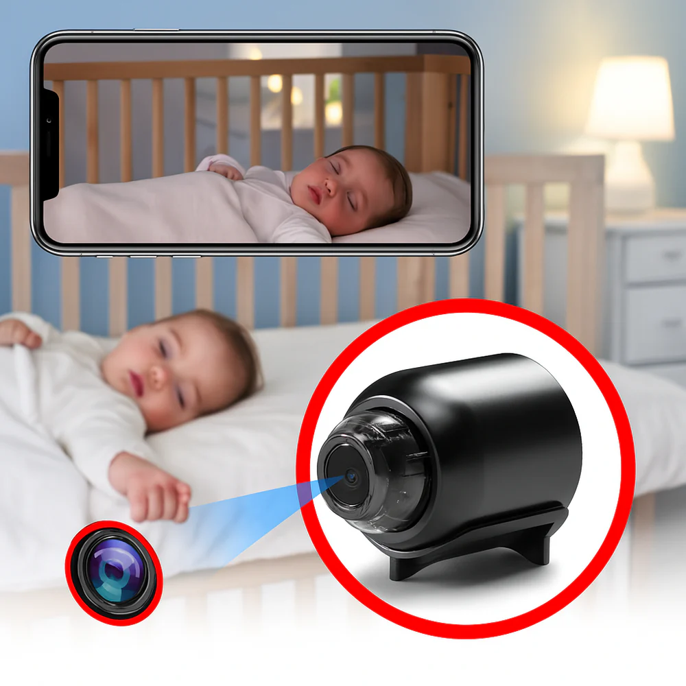 Small WiFi surveillance camera with night vision - TrendAura