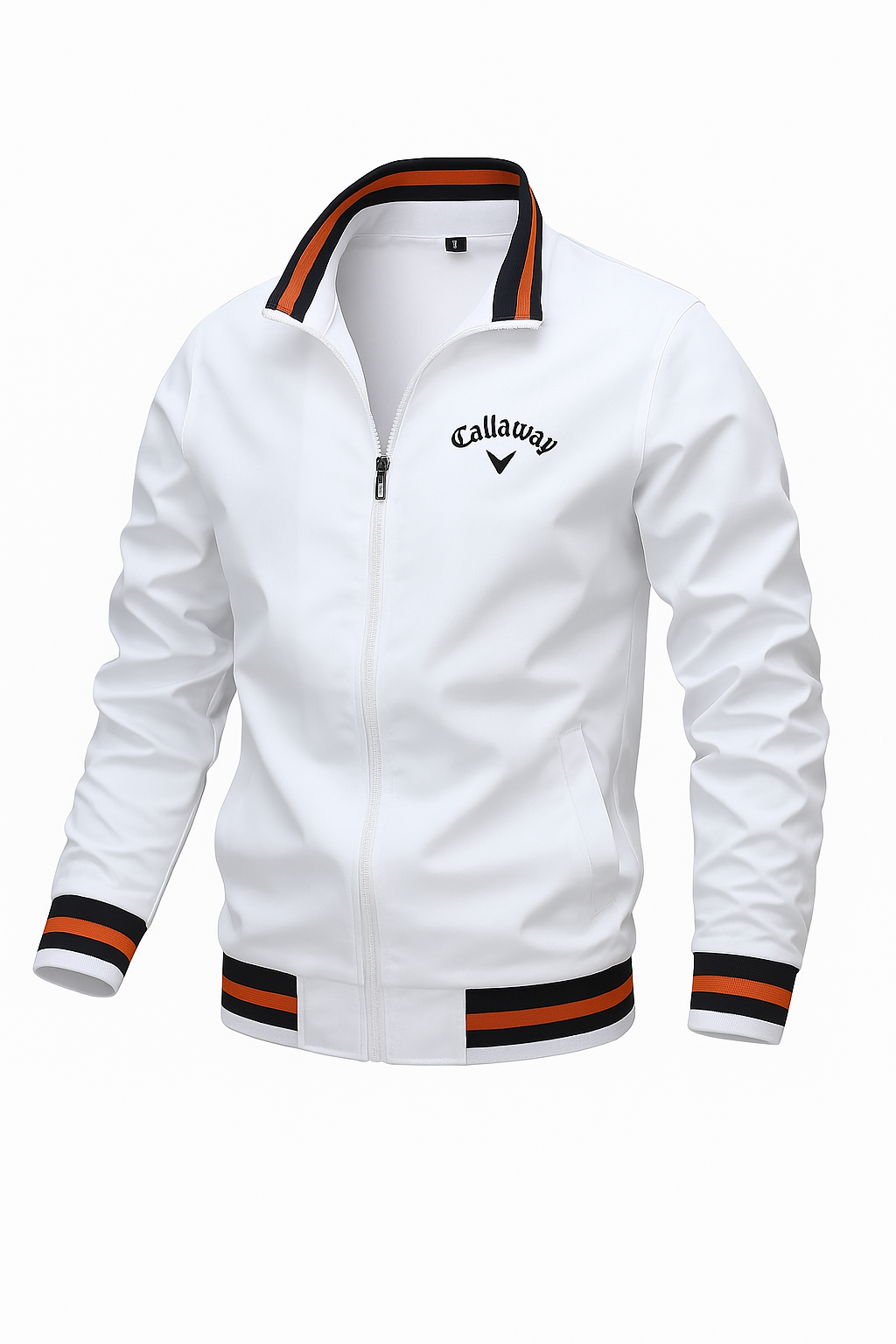 Jasper Casual Sports Jacket Lightweight Zip Up With Breathable Polyester Blend and Ribbed Accents
