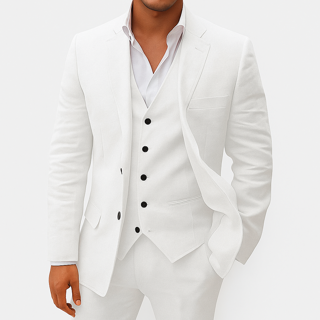 Three-piece linen suit for men - Oscar