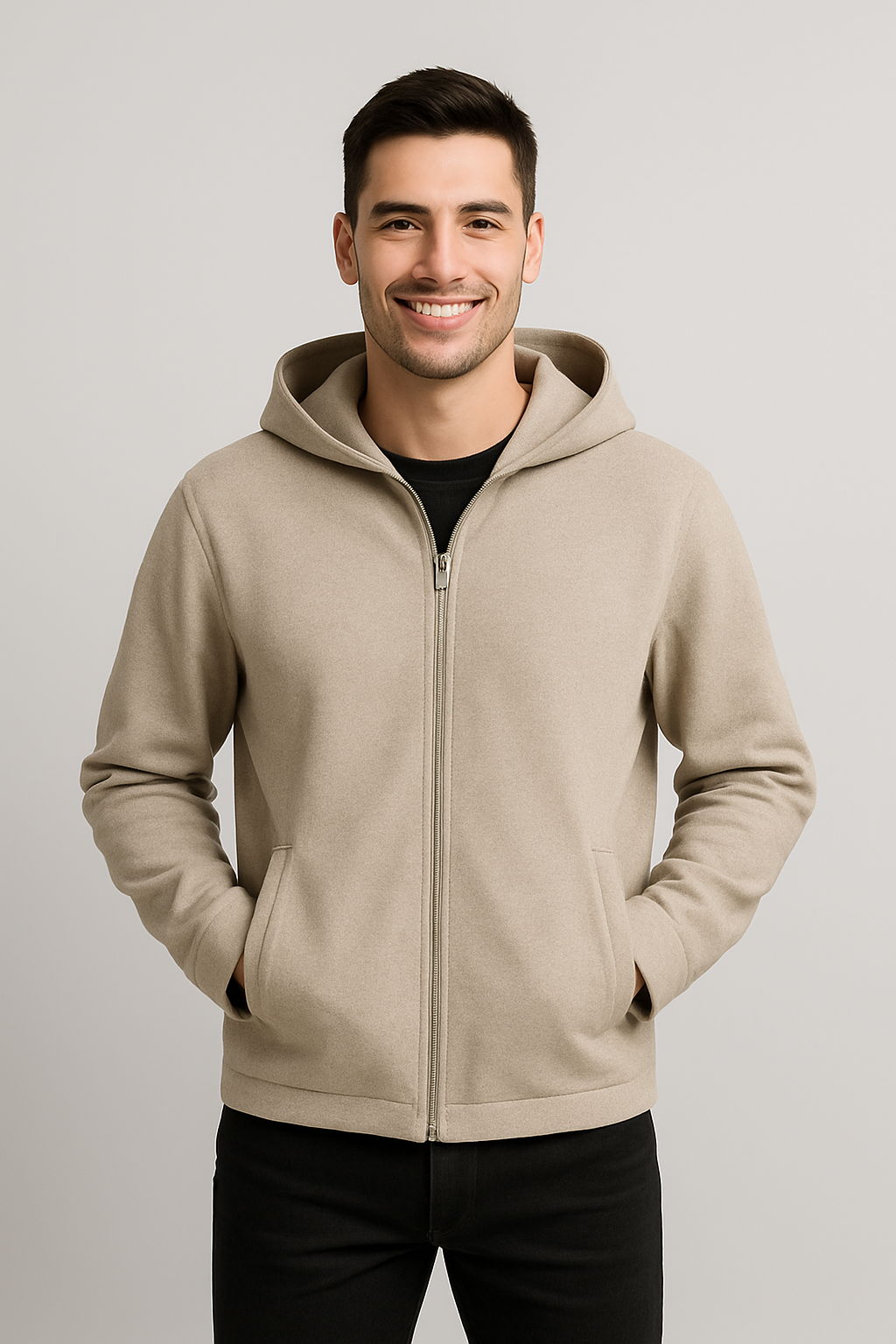 TrendAura | Wool Zip Vest