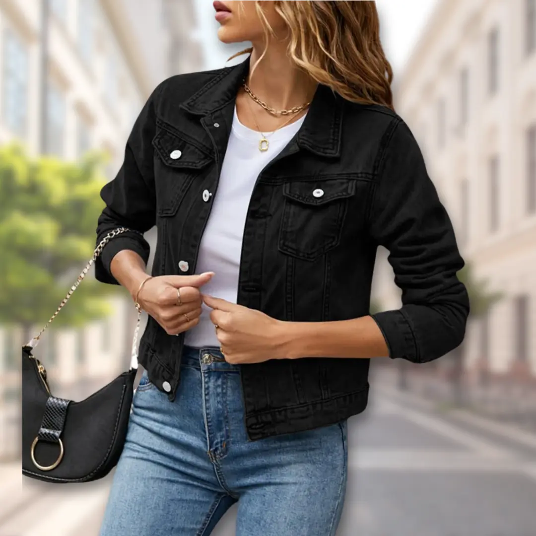 Chic Button-Up Jacket for Women – Effortlessly Stylish & Versatile