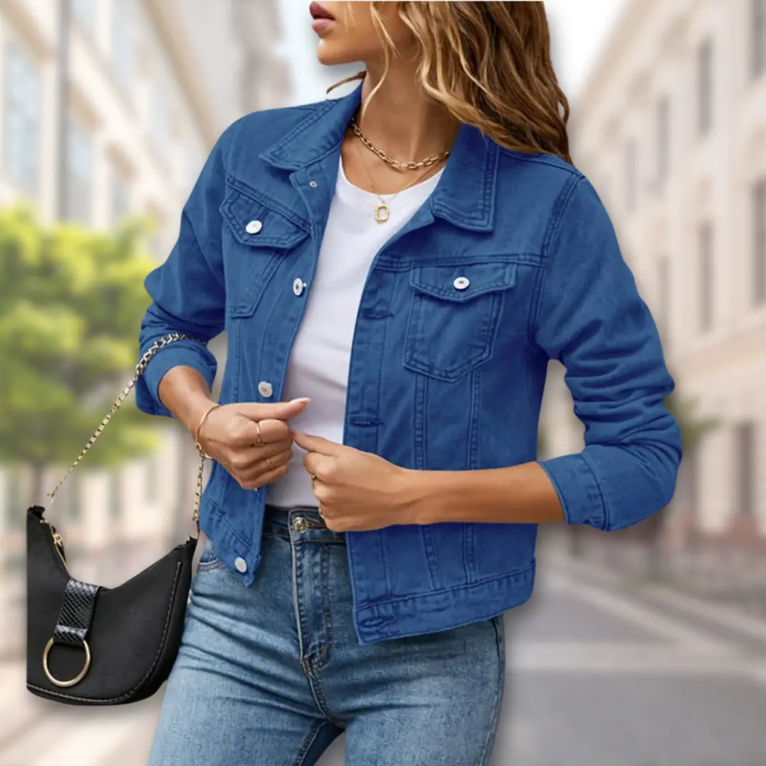 Chic Button-Up Jacket for Women – Effortlessly Stylish & Versatile