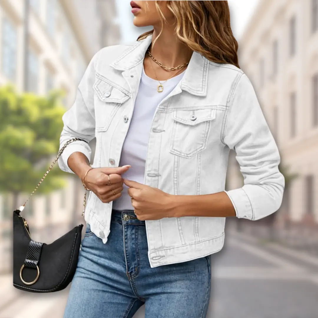 Chic Button-Up Jacket for Women – Effortlessly Stylish & Versatile