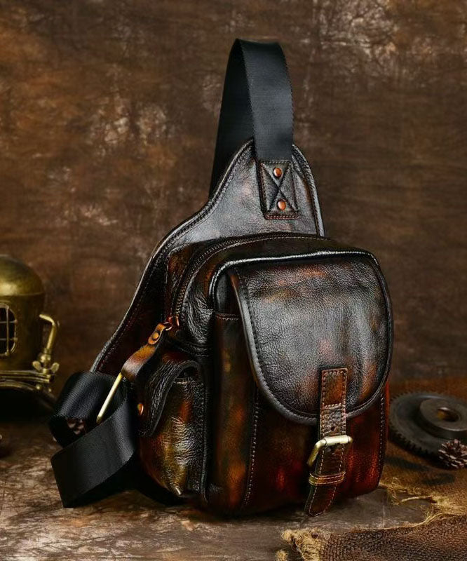 Sac à dos Chic Coffee en cuir de veau solide et durable - TrendAura