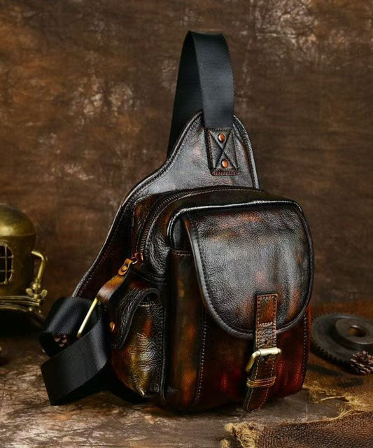 Sac à dos Chic Coffee en cuir de veau solide et durable - TrendAura