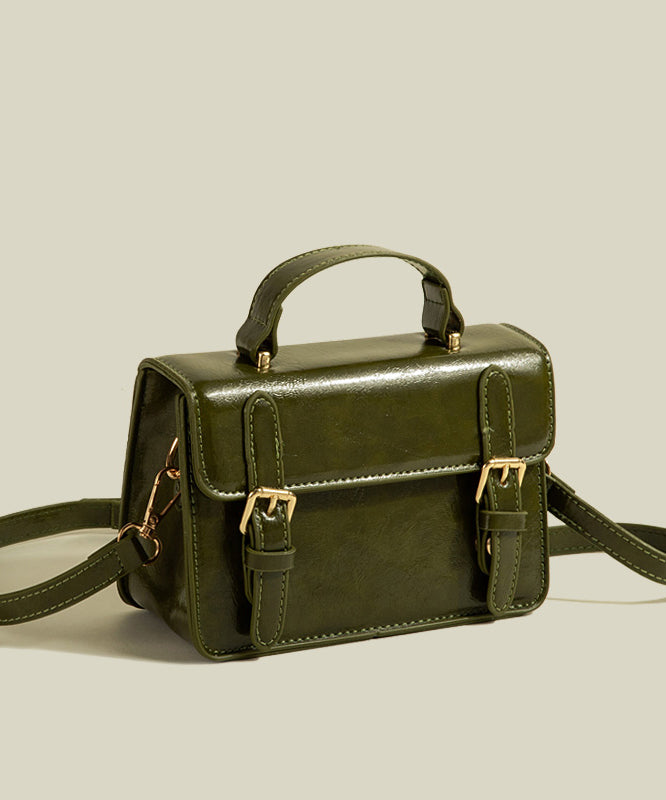 Sac micro chic en similicuir vert uni et durable - TrendAura