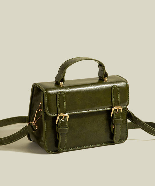 Sac micro chic en similicuir vert uni et durable - TrendAura