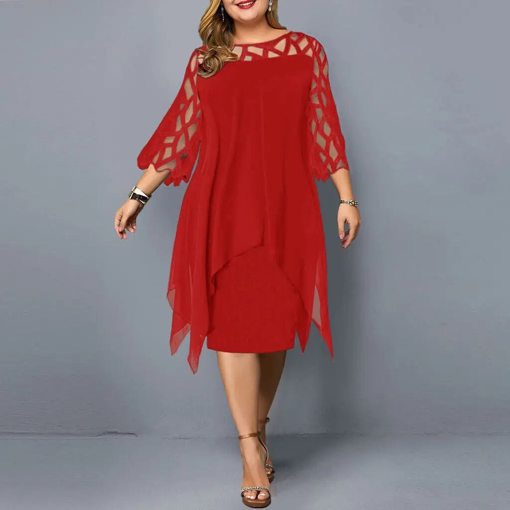 Chic Midi Dress for Women – Elegant & Versatile