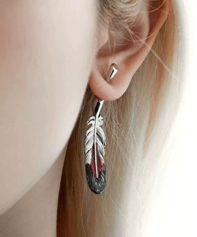 Porte-clés/boucles d'oreilles pendantes en soie et cuivre émaillée de style chinois - TrendAura