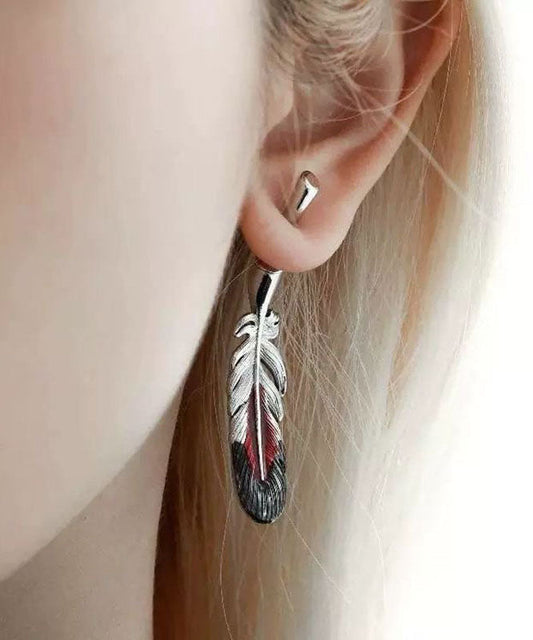Porte-clés/boucles d'oreilles pendantes en soie et cuivre émaillée de style chinois - TrendAura