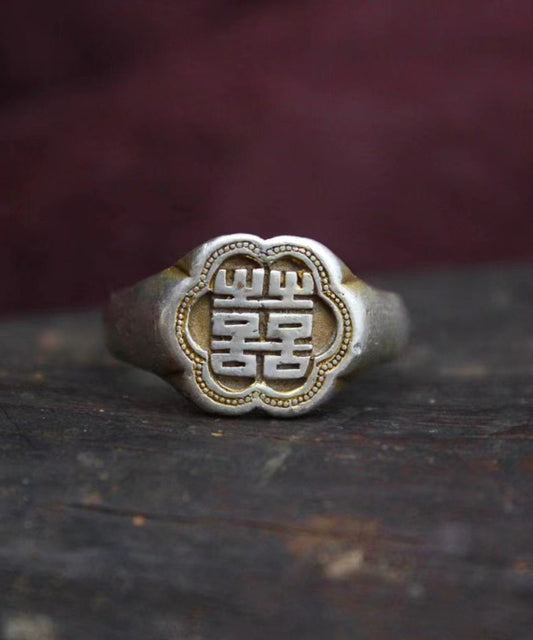 Bagues en argent sterling et soie de style chinois - TrendAura