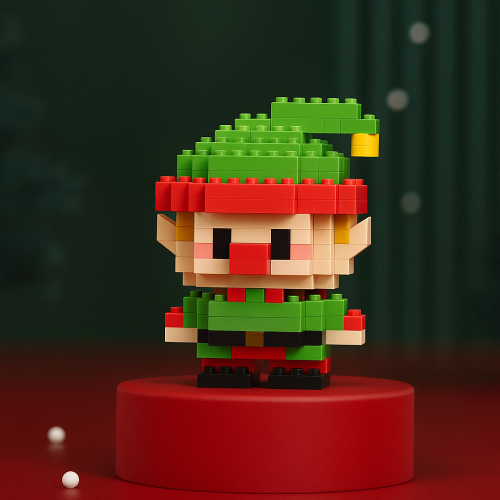 Christmas building block set creative construction toy figures