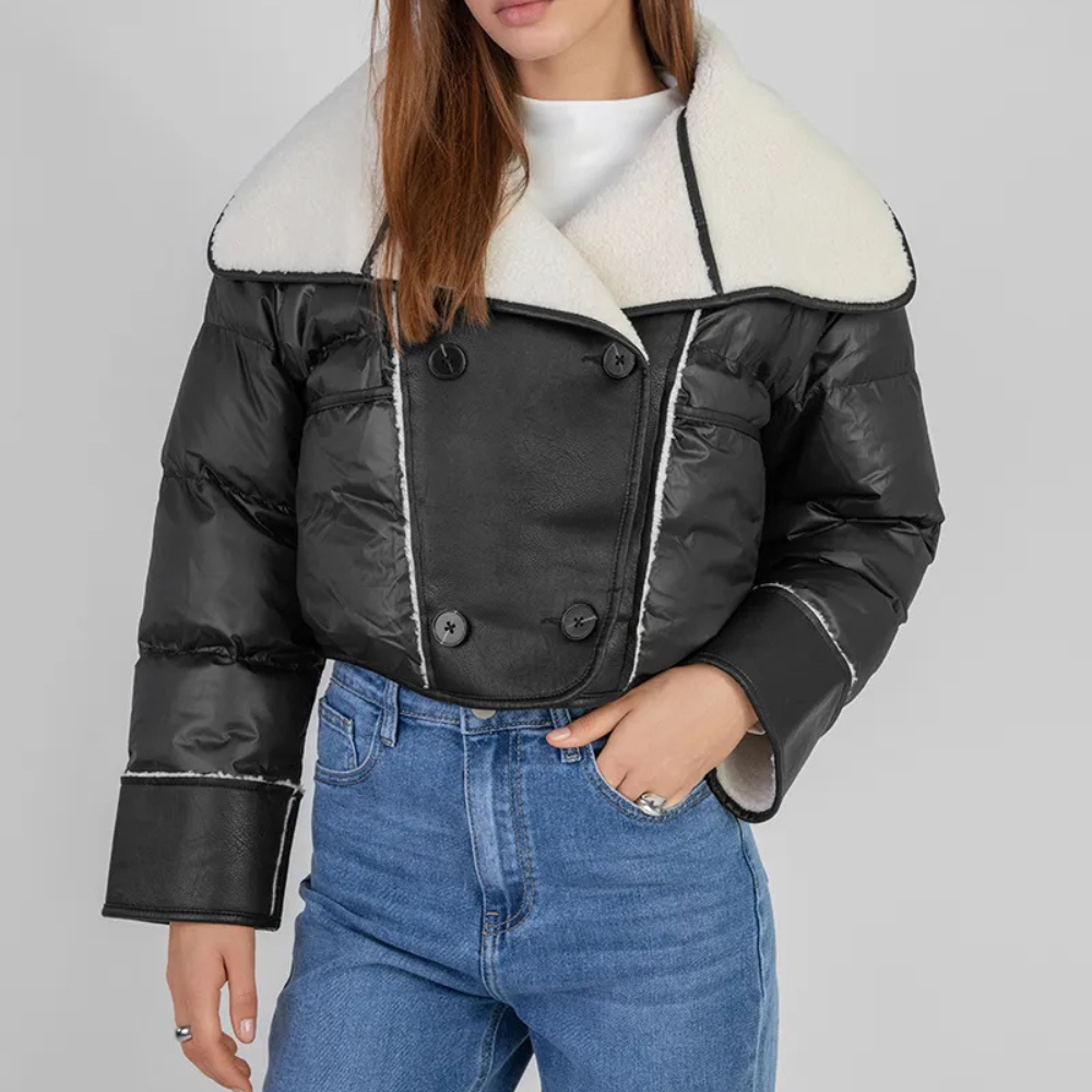 Elegant and warm aviator jacket