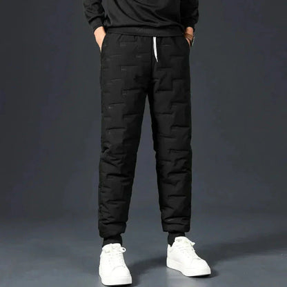 Clement Thermal Insulated Joggers for Men with Fleece Lining Windproof Warmth Modern Fit by Waylynn