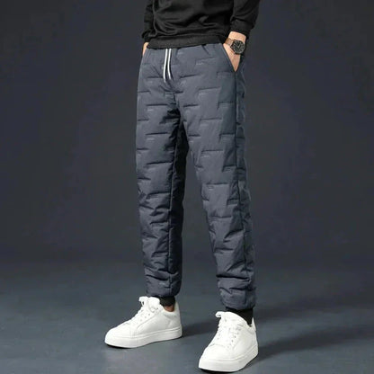 Clement Thermal Insulated Joggers for Men with Fleece Lining Windproof Warmth Modern Fit by Waylynn