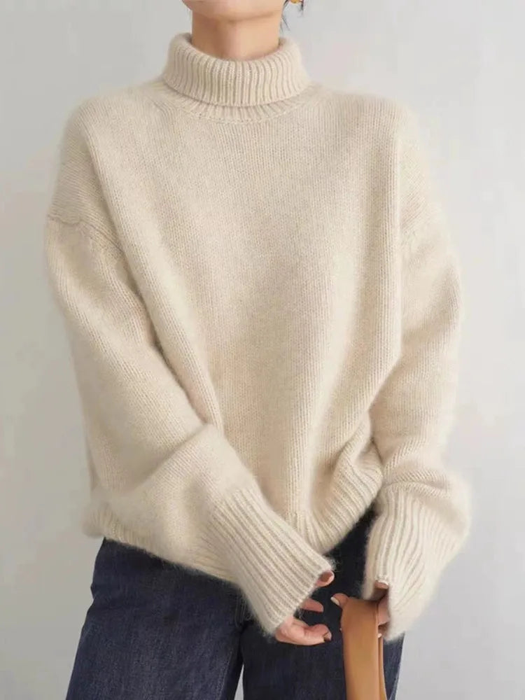 Women's Turtleneck Sweater | Long Sleeve