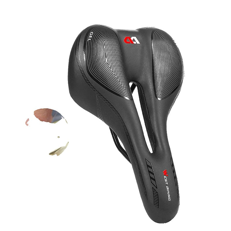 Comfortable bike saddle against saddle pain for road and mountain bikes - Waterproof and ergonomic