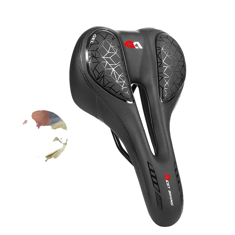 Comfortable bike saddle against saddle pain for road and mountain bikes - Waterproof and ergonomic