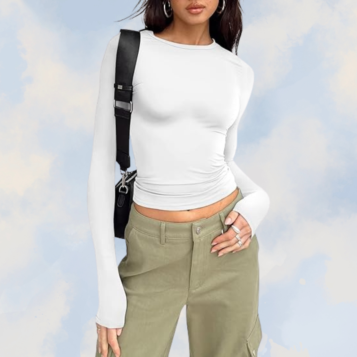 Lizzy Women Long Sleeve Top Lightweight Breathable All Day Comfort For Spring Wardrobe Essential